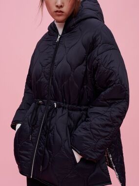 Maje Reversible Tweed Jacket with Hood